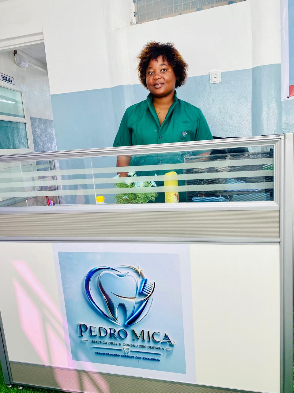 Receção da clínica Pedro Mica